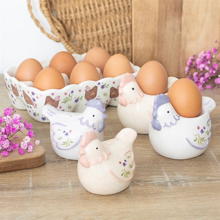 Hen salt and pepper shakers quirky kitchen gift