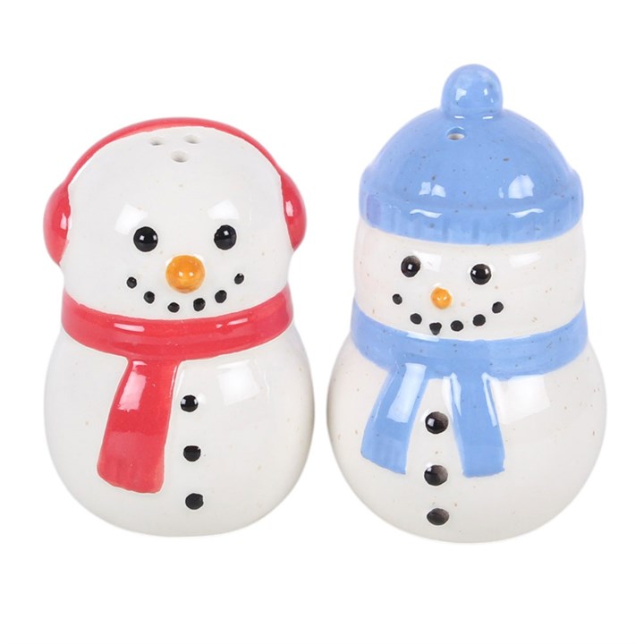Winter Snowmen Salt and Pepper Shakers N/A