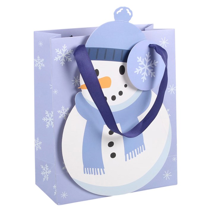 Snowman Shaped Gift Bag N/A