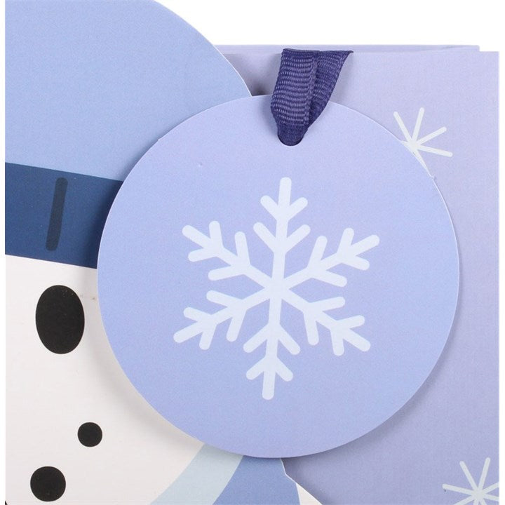 Snowman Shaped Gift Bag N/A