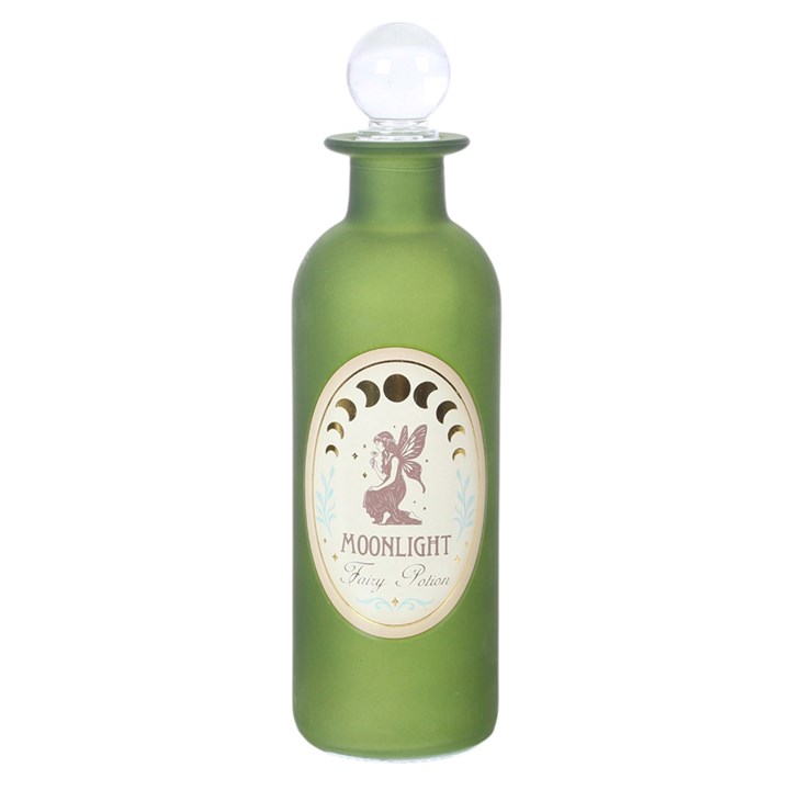 Moonlight Fairy decorative potion bottle with crystal-style stopper