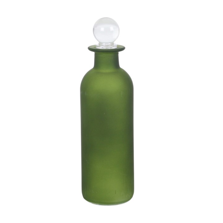 Fairycore green glass potion bottle decor