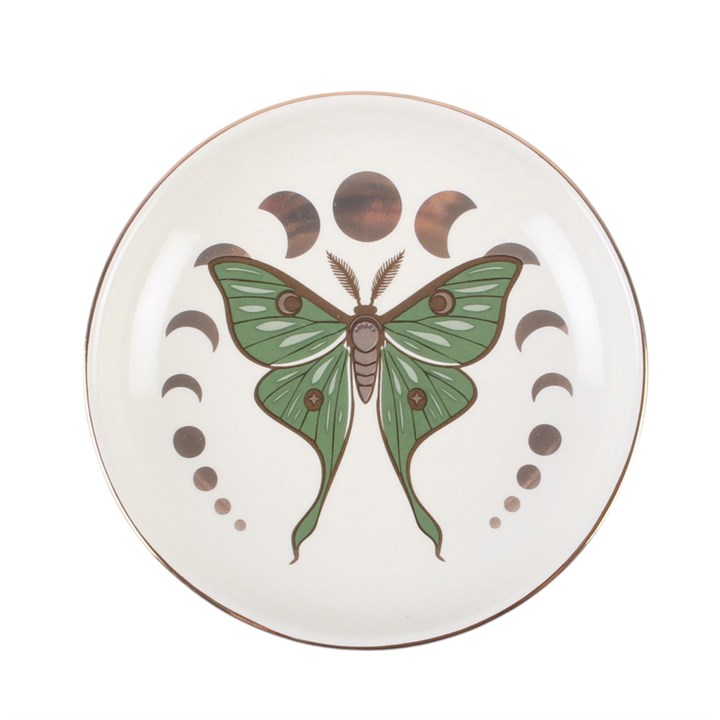 Moonphase Moth Trinket Dish N/A