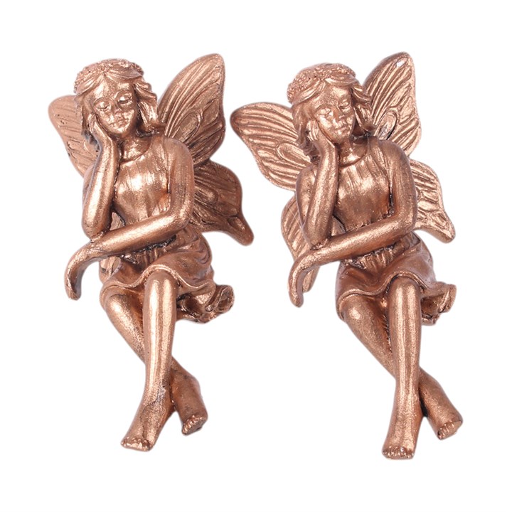 Set of 2 Fairy Pot Hanger Ornaments N/A