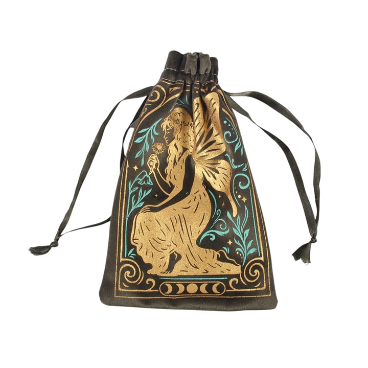 Velvet drawstring pouch for crystals and jewellery