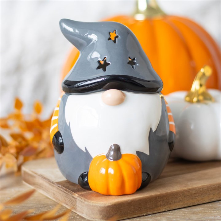 Halloween gonk oil burner with pumpkin detail
