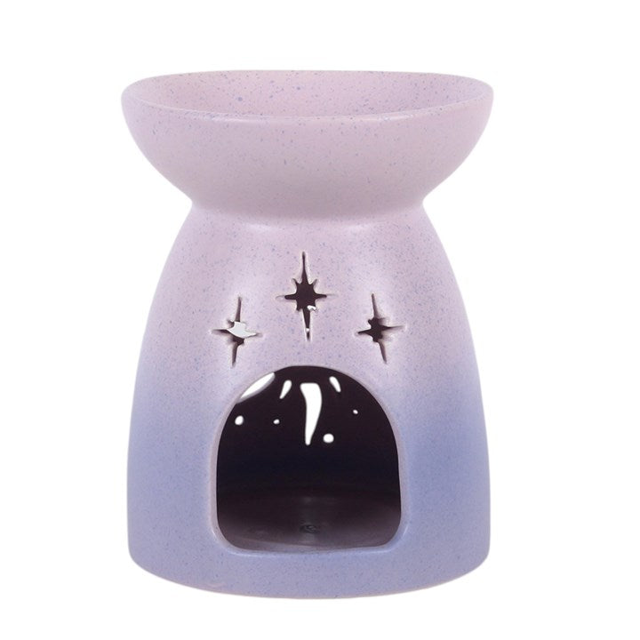Purple sun cut out oil burner detail