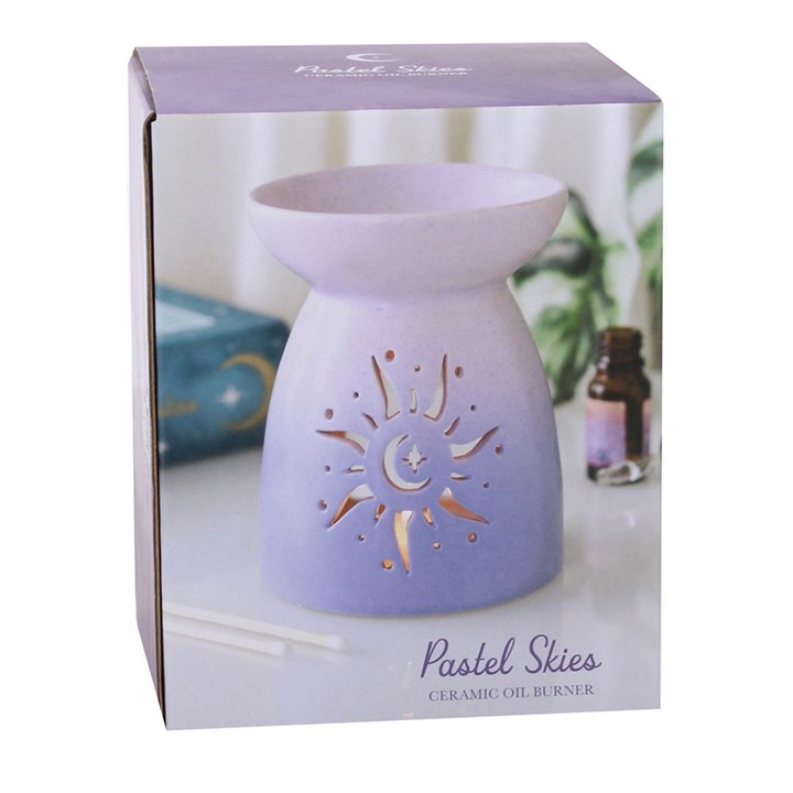 Pastel purple sun oil burner celestial gift