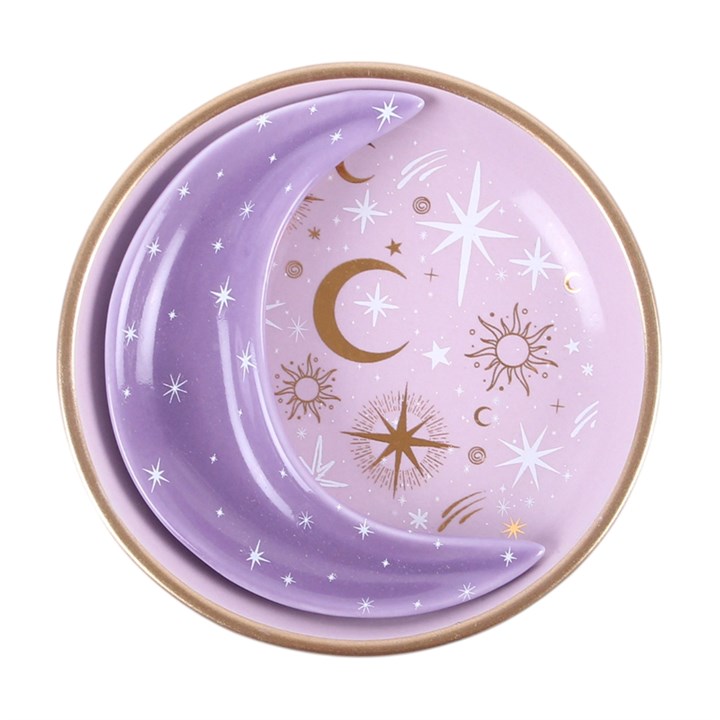 Purple Moon Stacking Trinket Dishes N/A