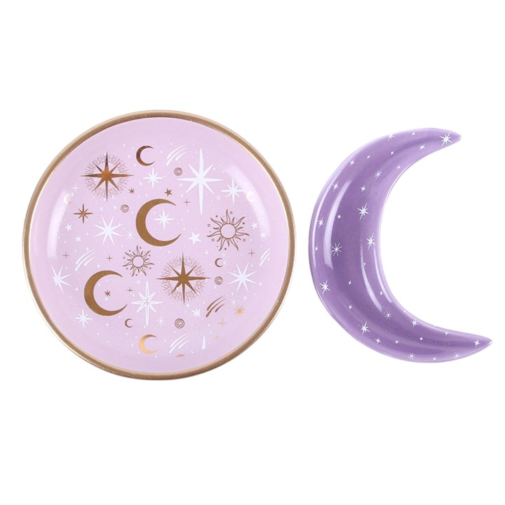 Purple Moon Stacking Trinket Dishes N/A