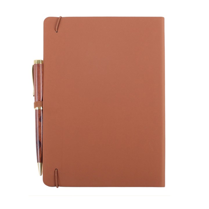 Celtic Shield Knot A5 Faux Leather Notebook with Pen N/A