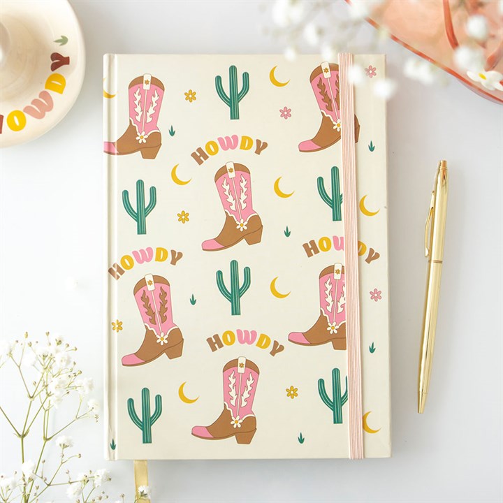 Cowboy Boot A5 Notebook with Sticker Sheet N/A