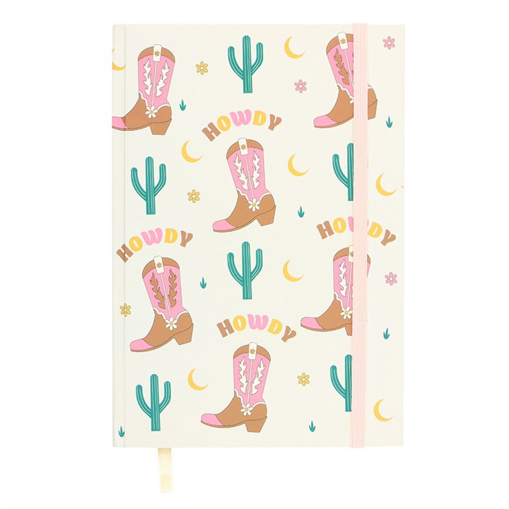 Cowboy Boot A5 Notebook with Sticker Sheet N/A