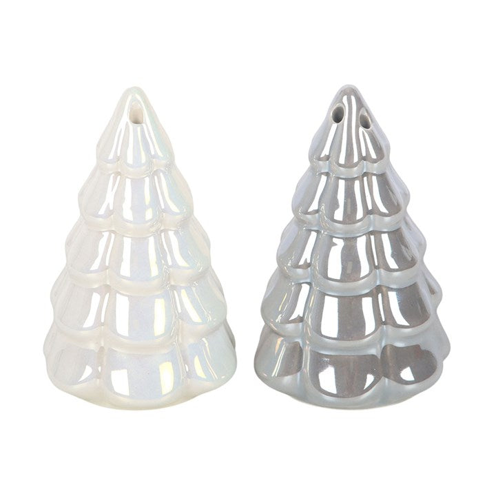 Iridescent Fir Tree Salt and Pepper Shakers N/A