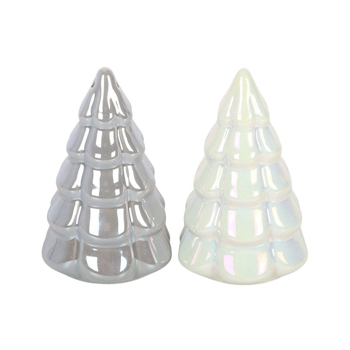 Iridescent Fir Tree Salt and Pepper Shakers N/A