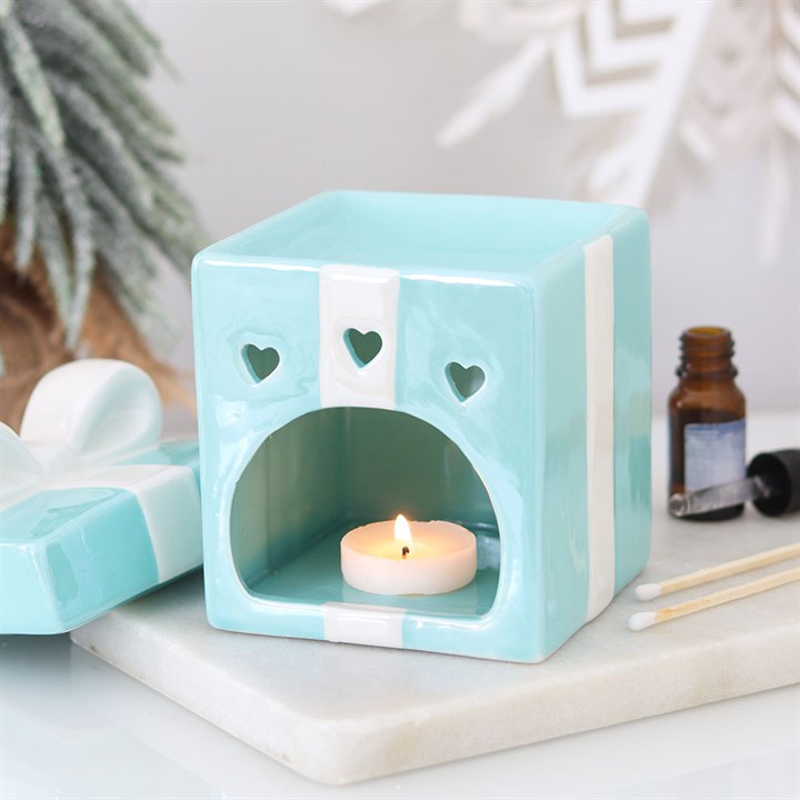Blue Christmas Present Oil Burner N/A
