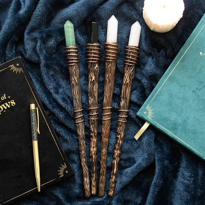 Thin Abundance Green Aventurine Crystal Wand N/A