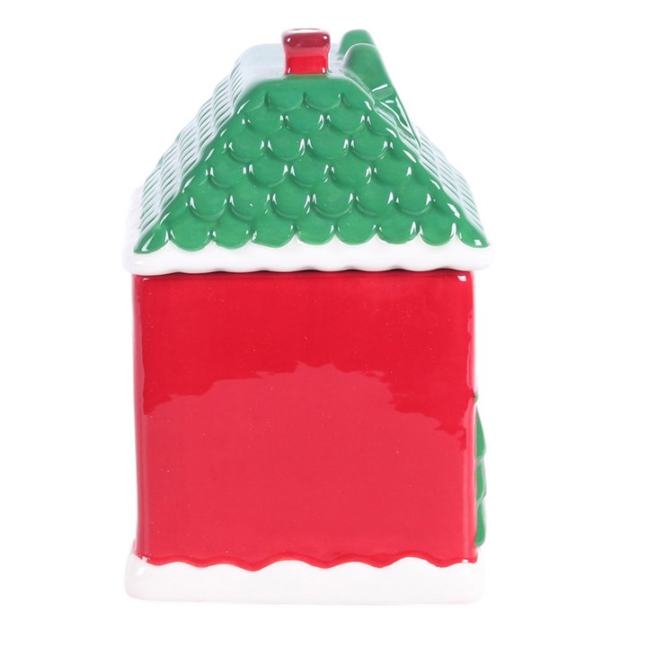 Red Christmas House Oil Burner N/A