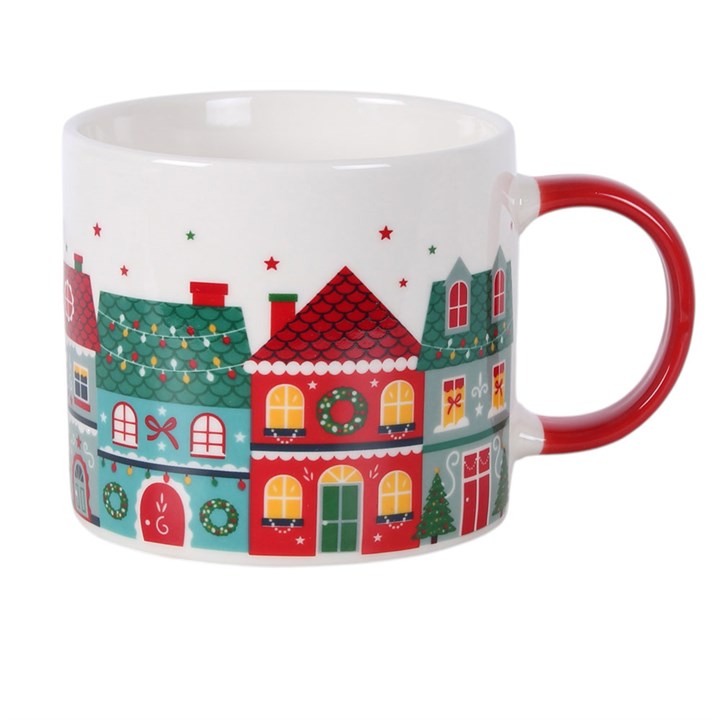 Christmas Street Print Mug N/A