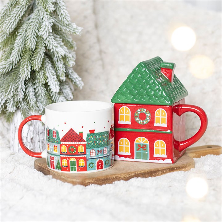 Christmas Street Print Mug N/A