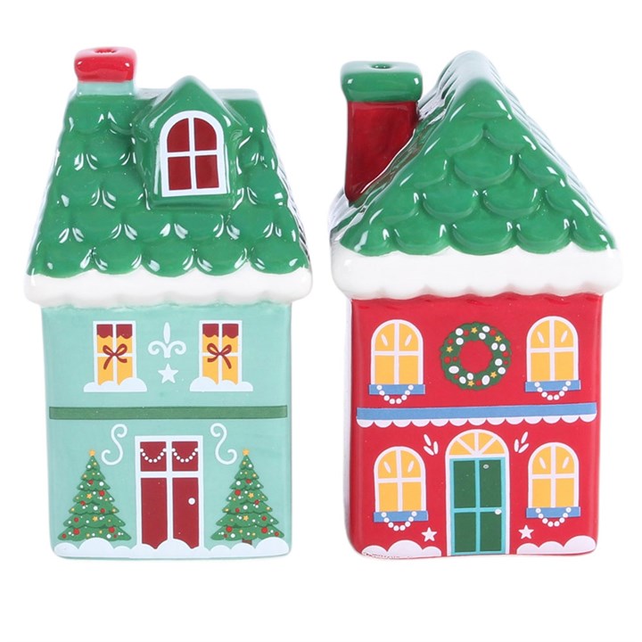 Christmas House Salt and Pepper Shakers N/A