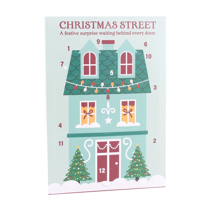 Christmas street scene advent calendar festive village