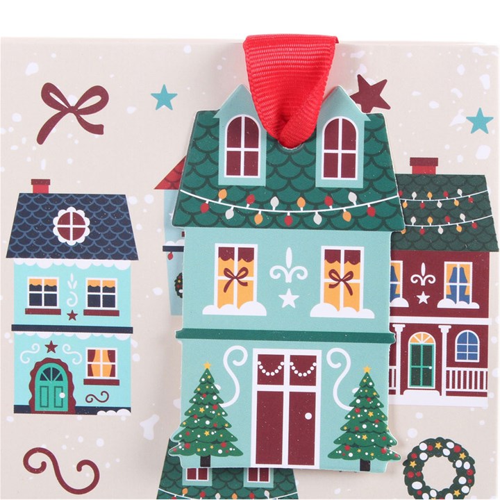 Christmas Street Print Gift Bag N/A