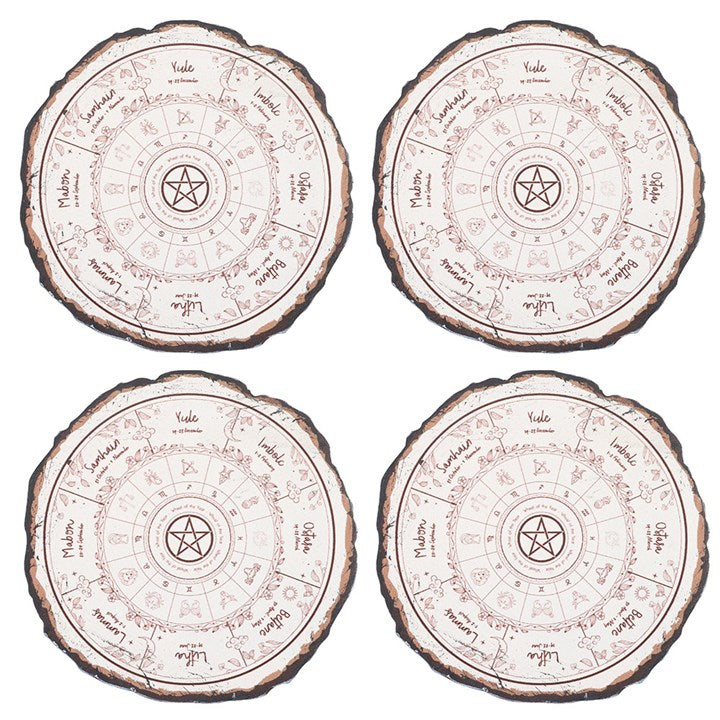 Wheel of the Year Coaster Set