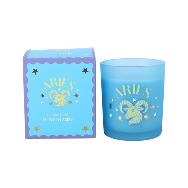 Zodiac Zest Aries Creamy Vanilla Candle N/A