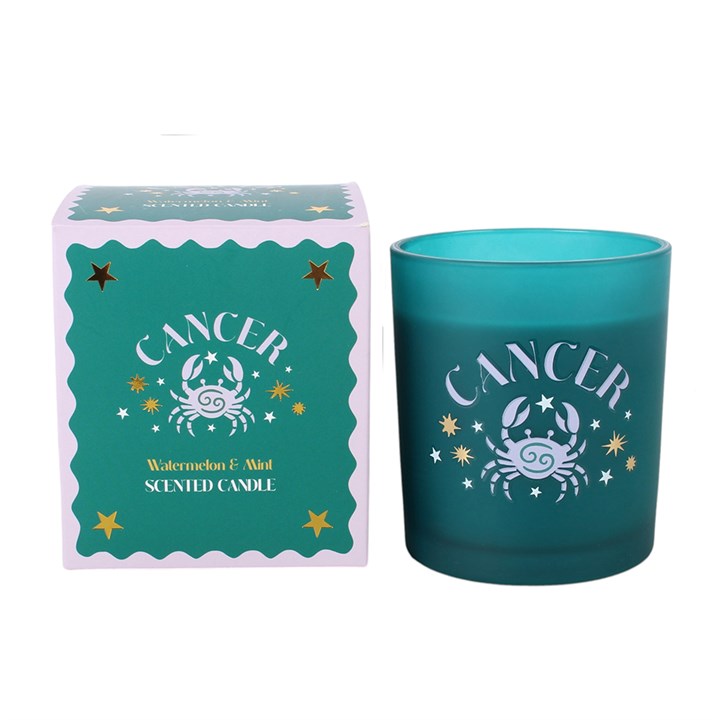 Zodiac Zest Cancer Watermelon & Mint Candle N/A