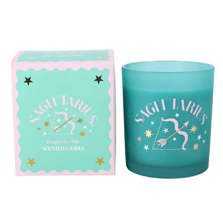 Zodiac Zest Sagittarius Raspberry Milk Candle N/A