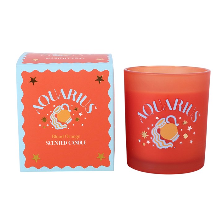 Zodiac Zest Aquarius Blood Orange Candle N/A