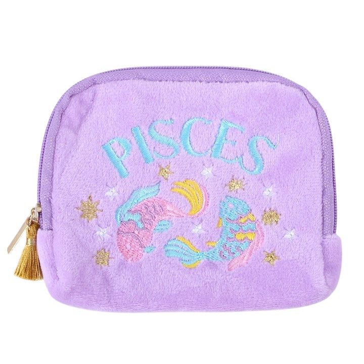 Zodiac Zest Pisces Velvet Pouch N/A