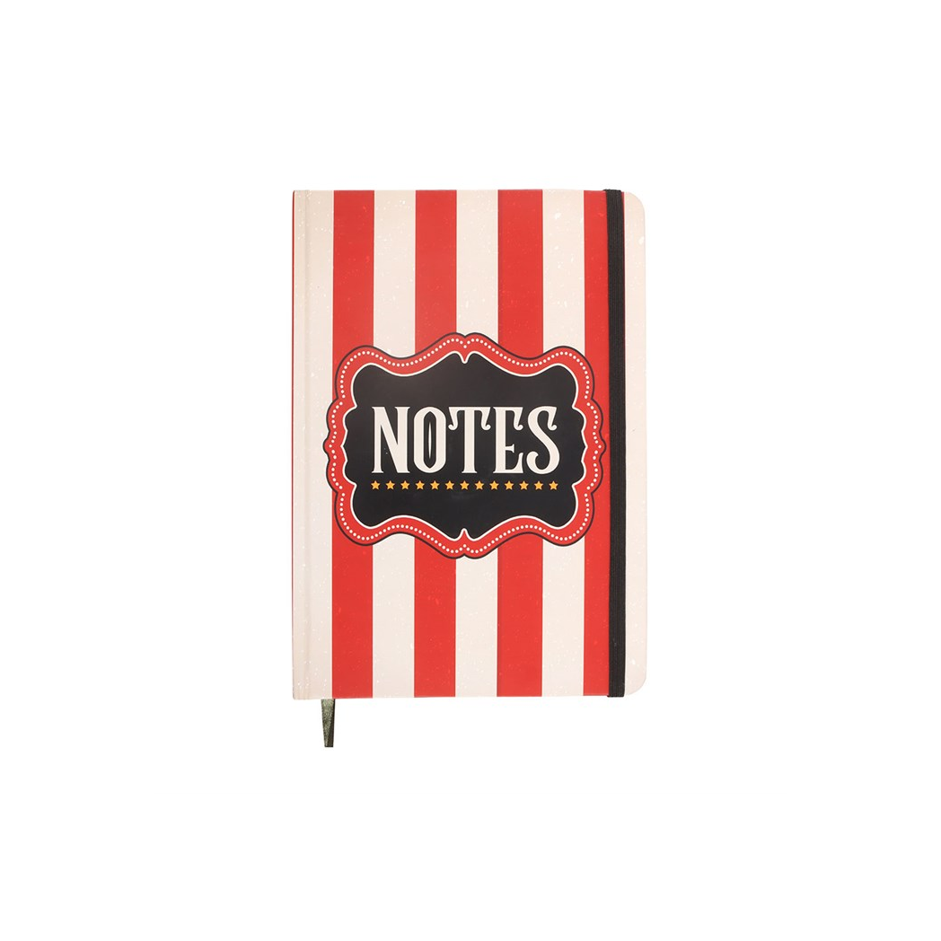 Red Circus Stripe A5 Notebook N/A