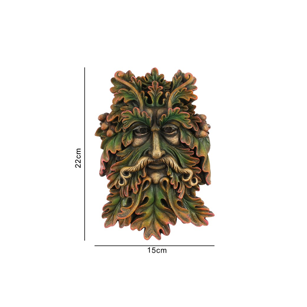 Green Man Face Plaque N/A
