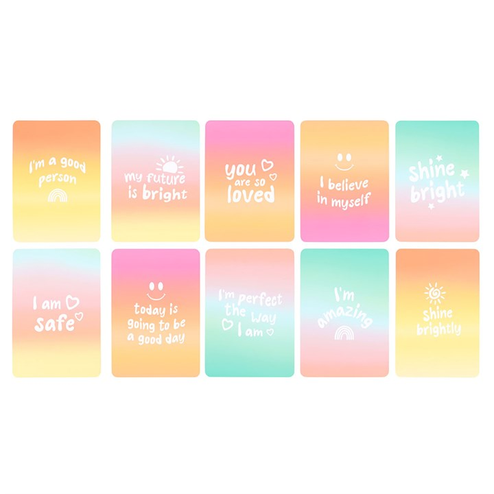 Mindful Moments Affirmation Cards with Wooden Stand N/A
