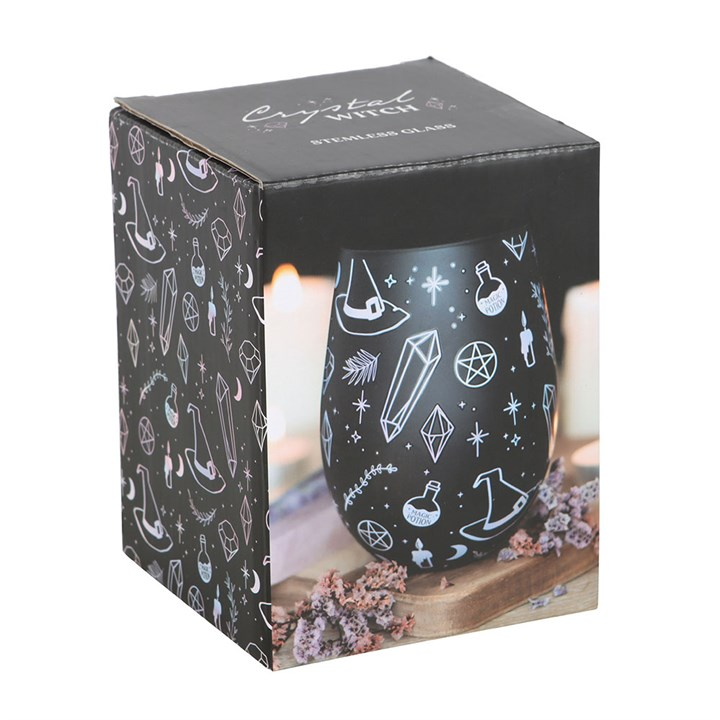 Crystal Witch stemless glass witchy gift