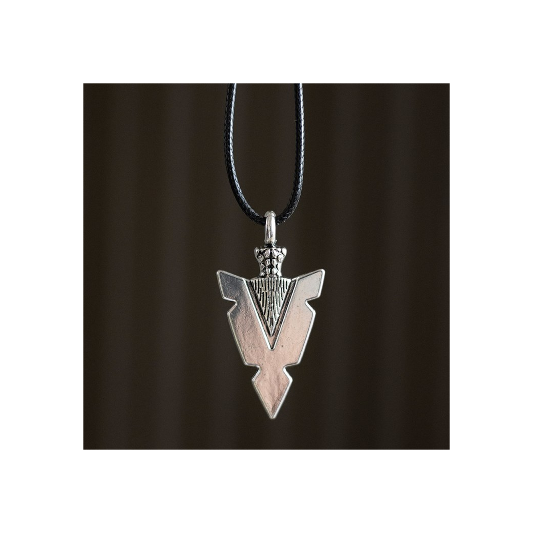 Arrowhead of Strength Viking Cord Necklace N/A