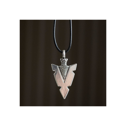 Arrowhead of Strength Viking Cord Necklace N/A