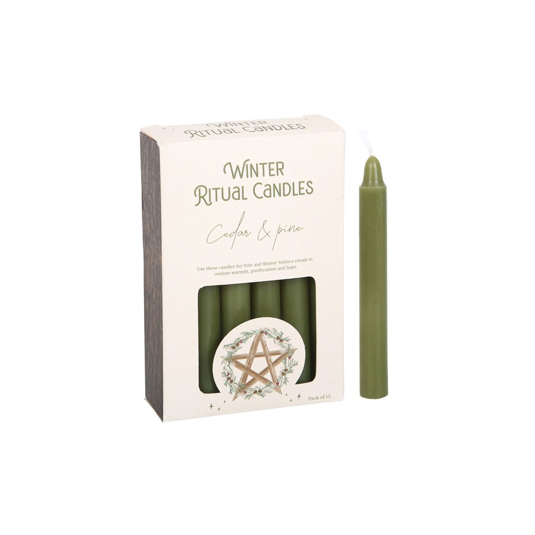 Cedar & Pine Winter Ritual Spell Candles N/A