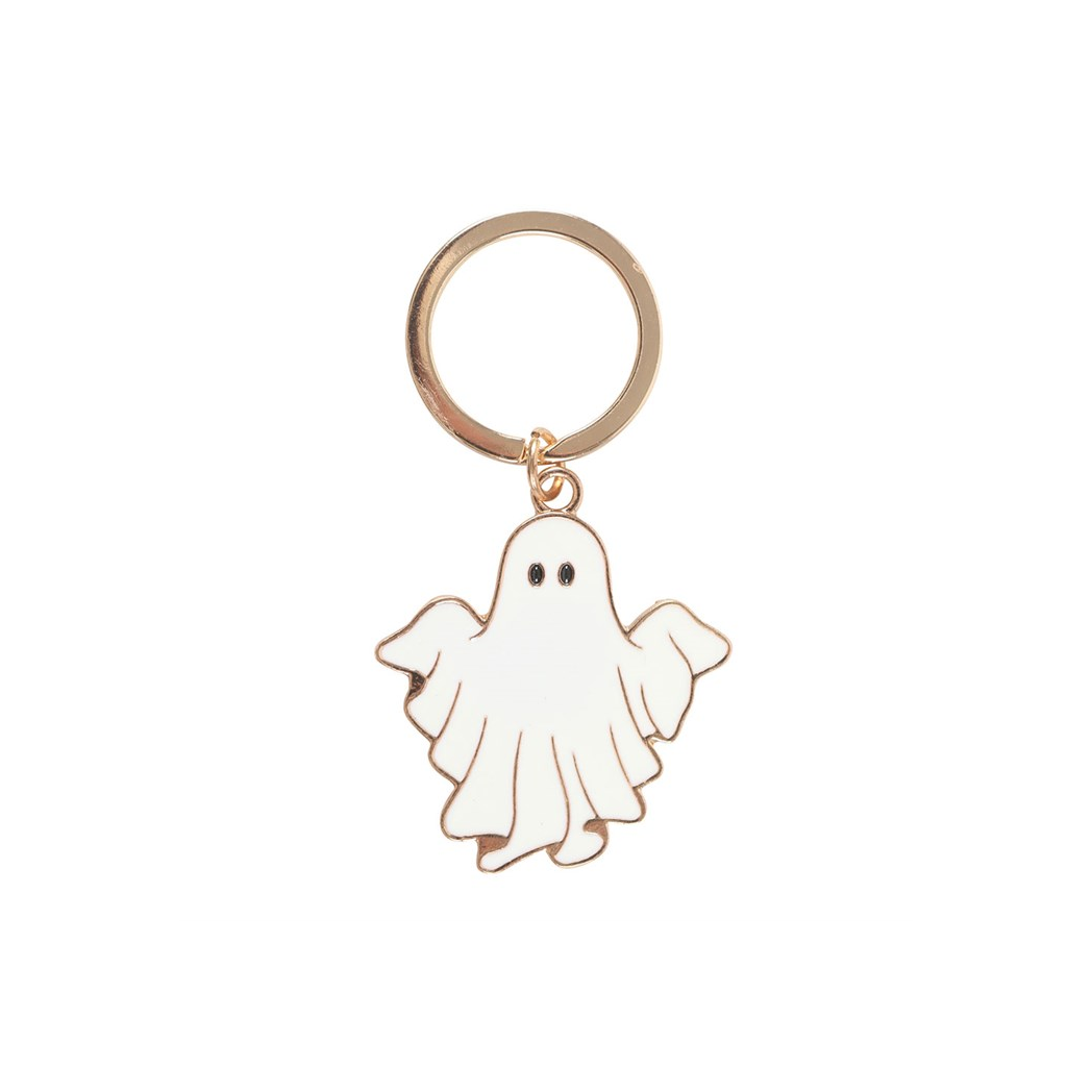 Spooky Season Groovy Ghost Keyring N/A
