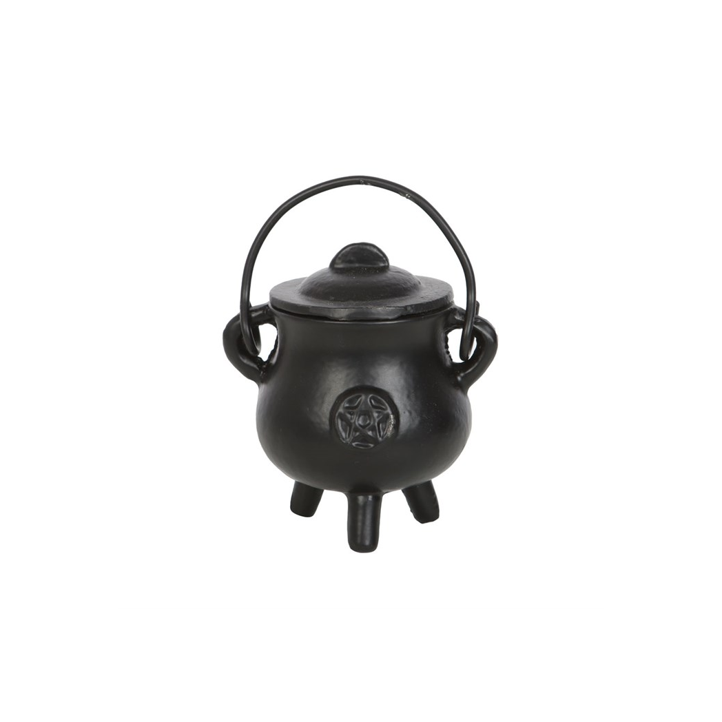 7.5cm Smooth Cast Iron Cauldron with Pentagram N/A