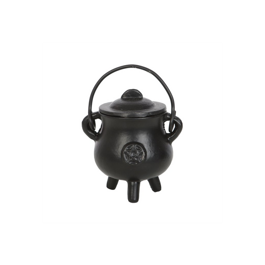 7.5cm Smooth Cast Iron Cauldron with Pentagram N/A