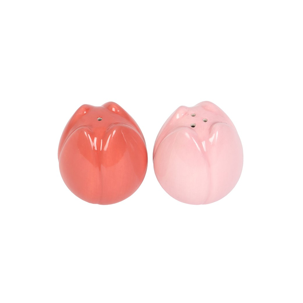 Tulip Shaped Salt and Pepper Shakers N/A