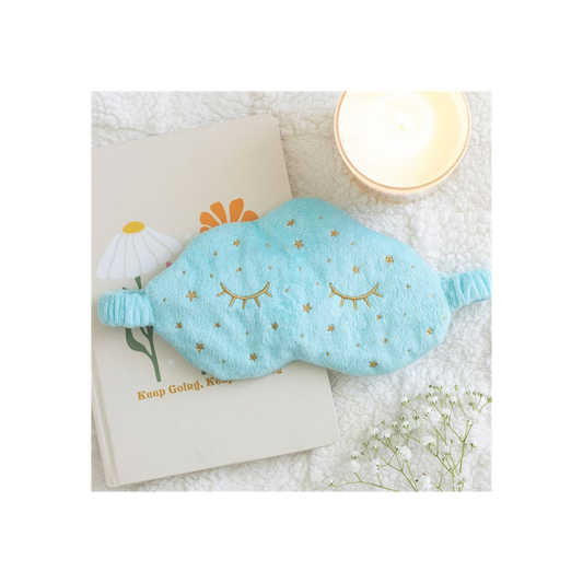 Cloud sleep mask with sleepy lashes