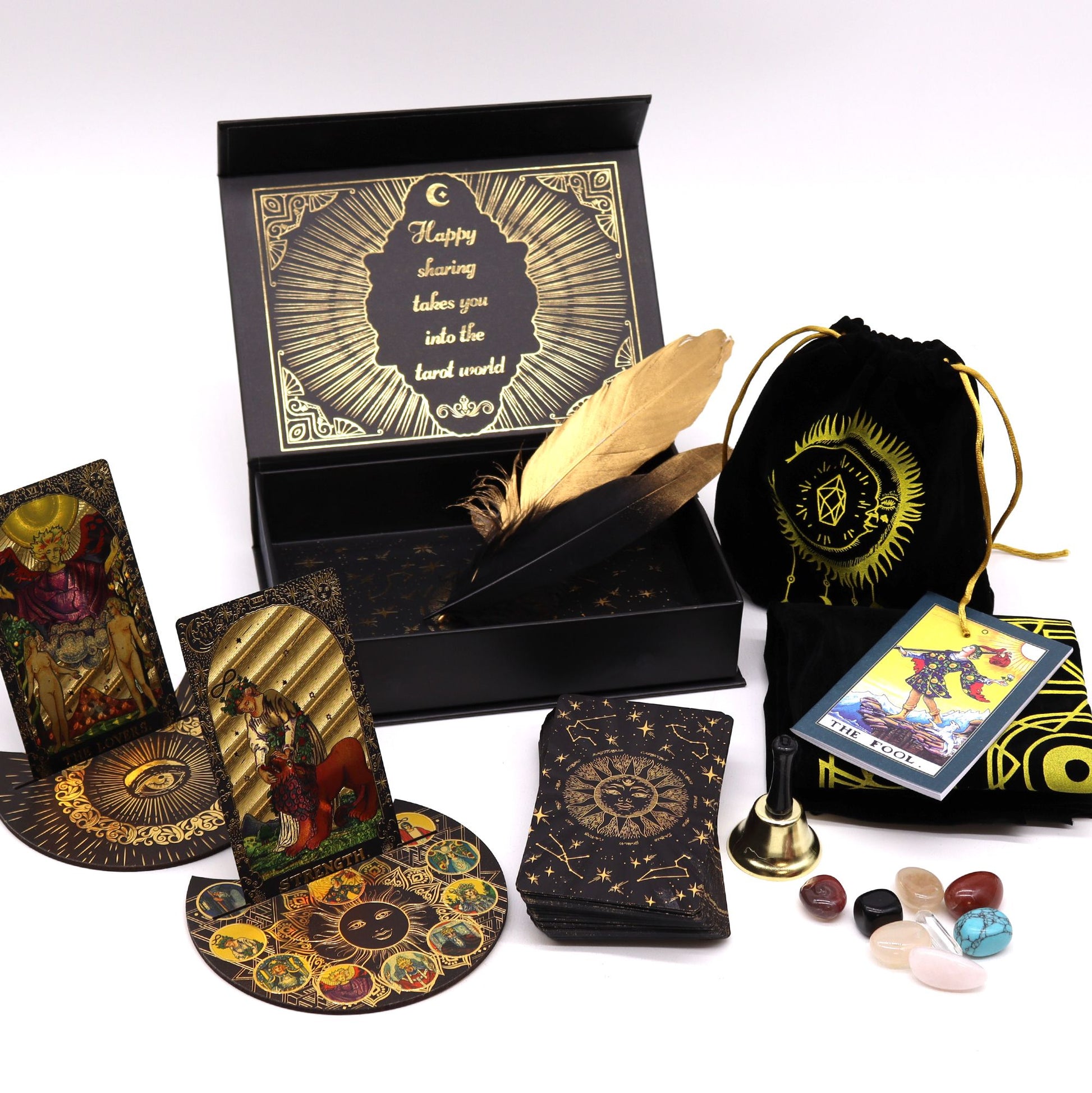 Gold Foil Tarot - Let the Magic Begin - Gift Set AW Dropship UK