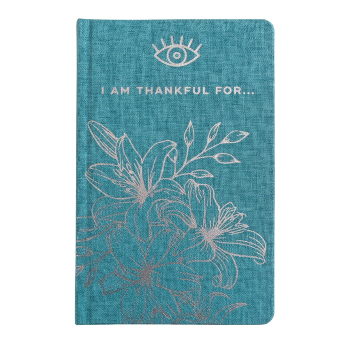 Blue Gratitude Journal with Silver Lining - 120 pages - I am Thankful For AW Dropship UK