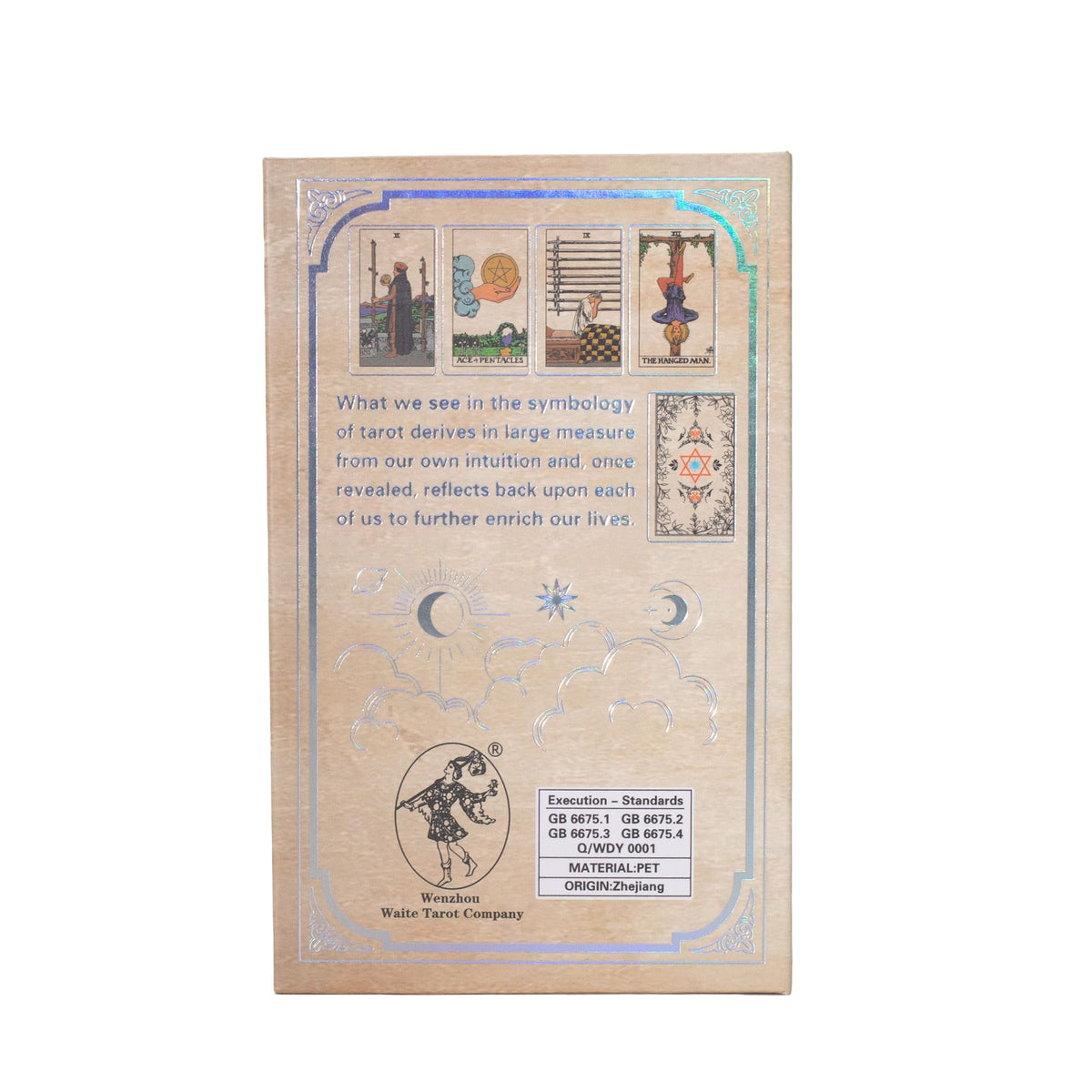 Silver Foil Waite Tarot Card Set - with booklet AW Dropship UK