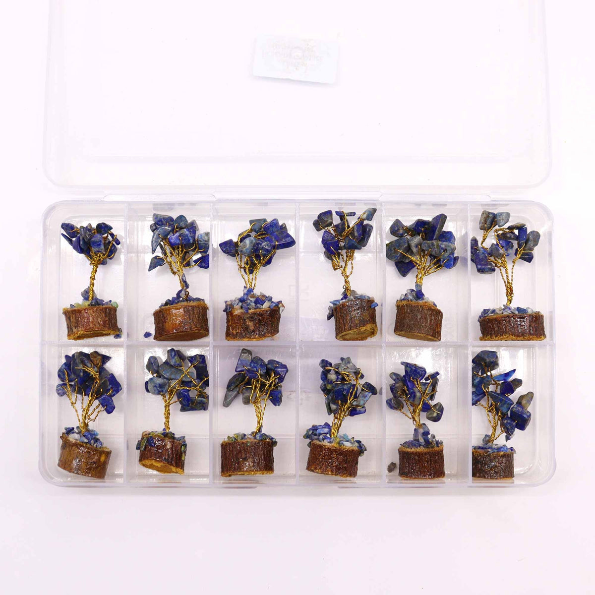 Mini Gemstone Tree On Wood Base - Sodalite (15 stones) AW Dropship UK