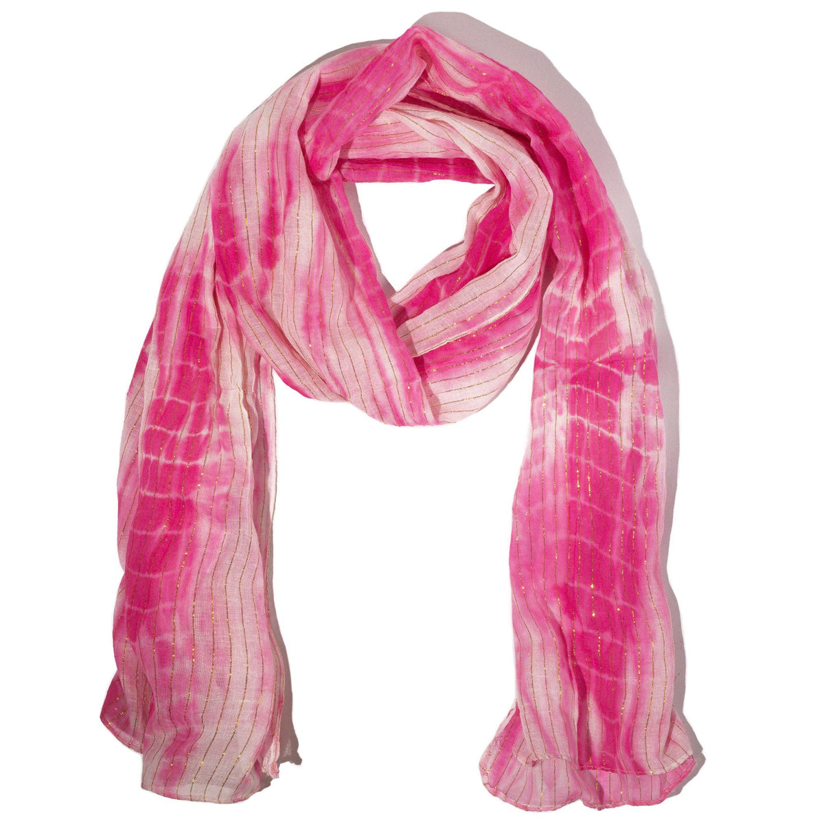 Nomad Sari Party Shine Scarf – Perfect Pink (180×50cm) AW Dropship UK